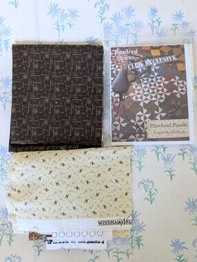 Yellow Creek Quilt Co Kindred Spirits Pinwheel Puzzles Quilt Kit NEW Lap Pillow